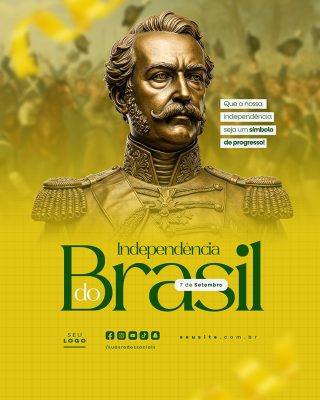 Dia da Independência do Brasil 07 de Setembro Social Media PSD Editável