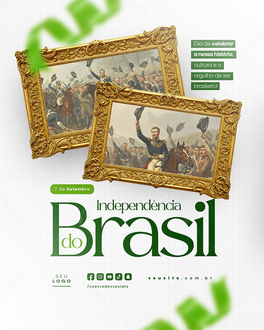 Dia da Independência do Brasil 07 de Setembro Social Media PSD Editável