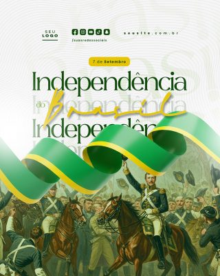 Dia da Independência do Brasil 07 de Setembro Social Media PSD Editável