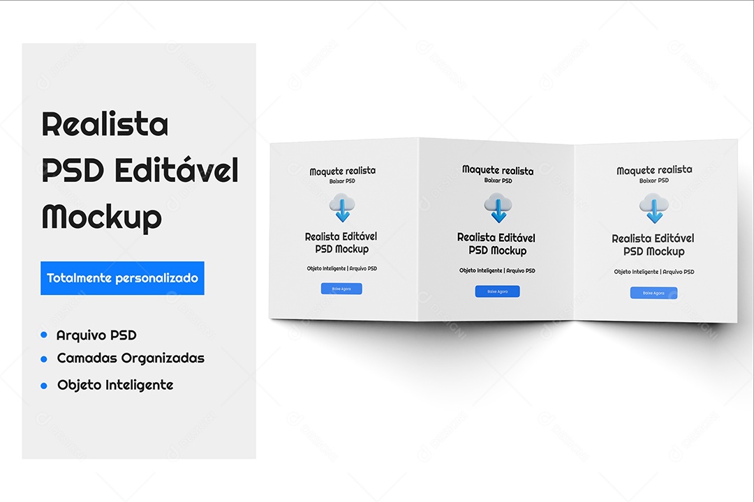 Folhetos Mockup PSD Editável
