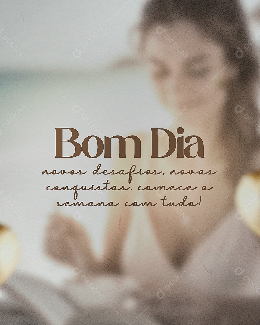 Bom Dia Frase Motivacional Social Media PSD Editável