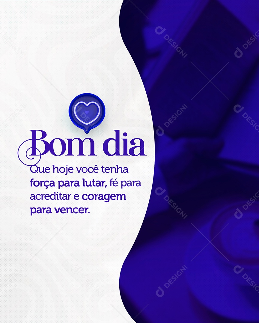 Bom Dia Frase Motivacional Social Media PSD Editável