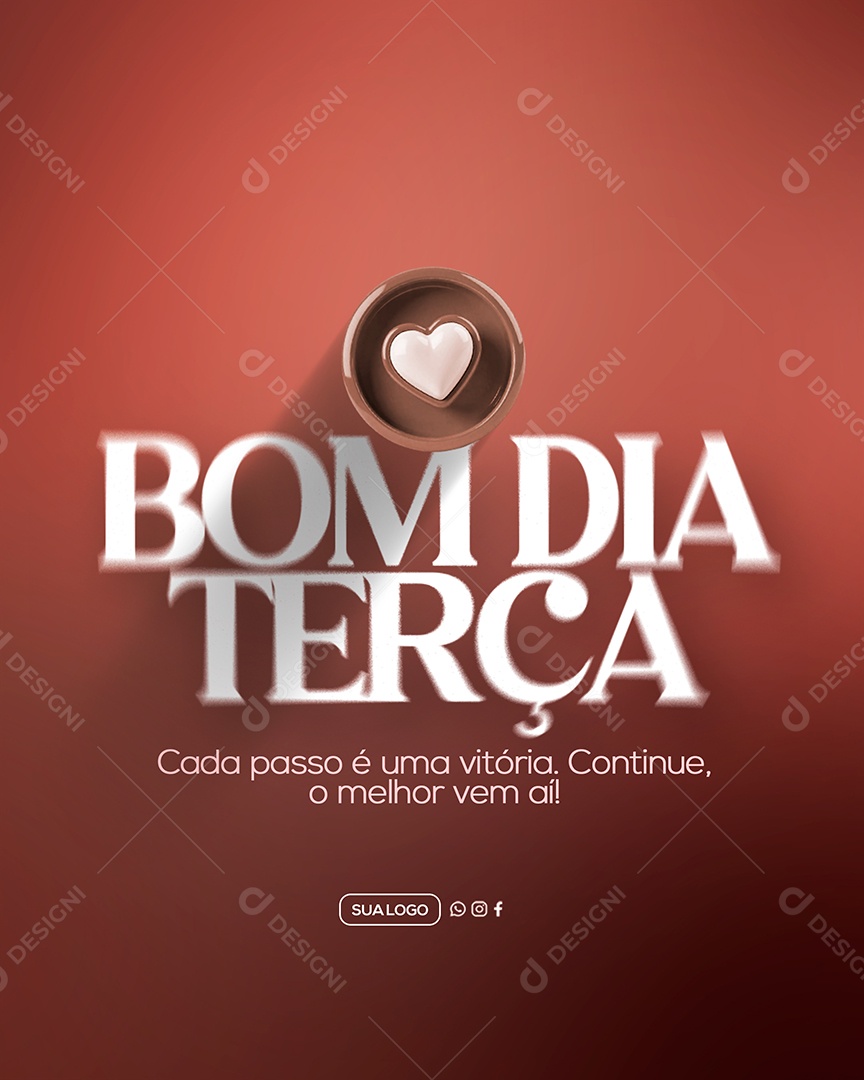 Bom Dia Terça Feira Social Media PSD Editável