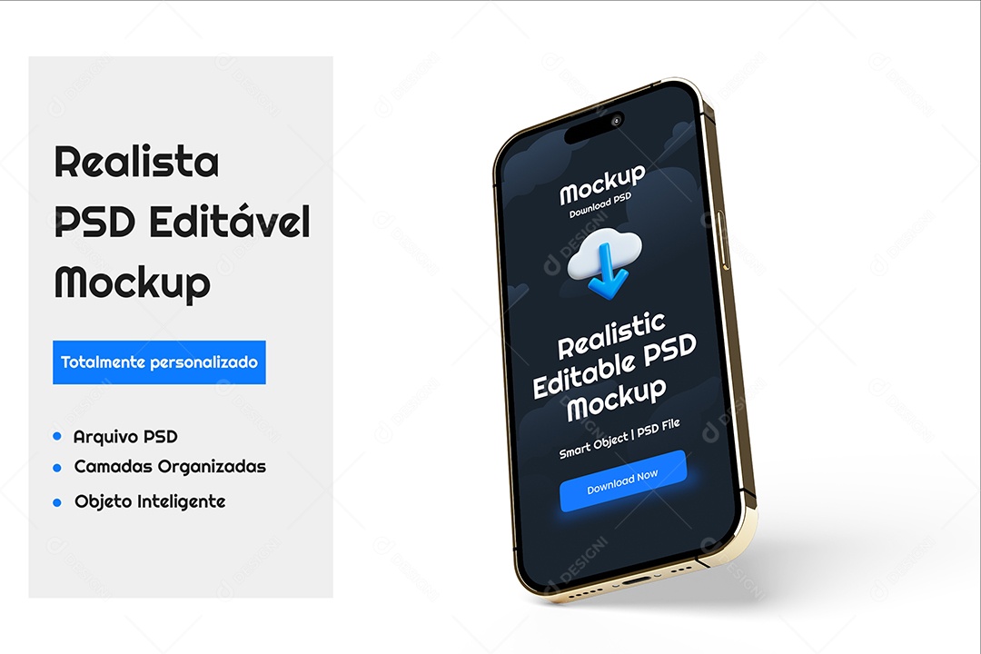 Maquete de iPhone Mockup PSD Editável