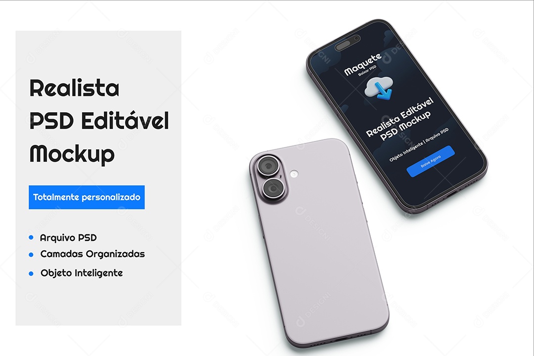 Maquete de iPhone Mockup PSD Editável