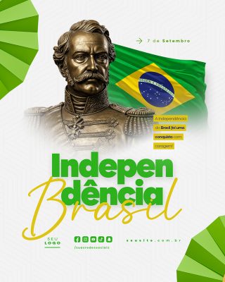 Dia da Independência do Brasil 07 de Setembro Social Media PSD Editável