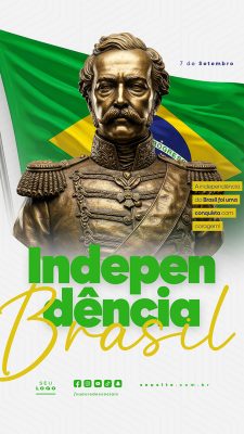 Story Dia da Independência do Brasil 07 de Setembro Social Media PSD Editável