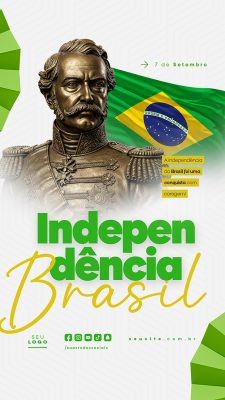 Story Dia da Independência do Brasil 07 de Setembro Social Media PSD Editável