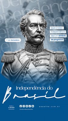 Story Dia da Independência do Brasil 07 de Setembro Social Media PSD Editável