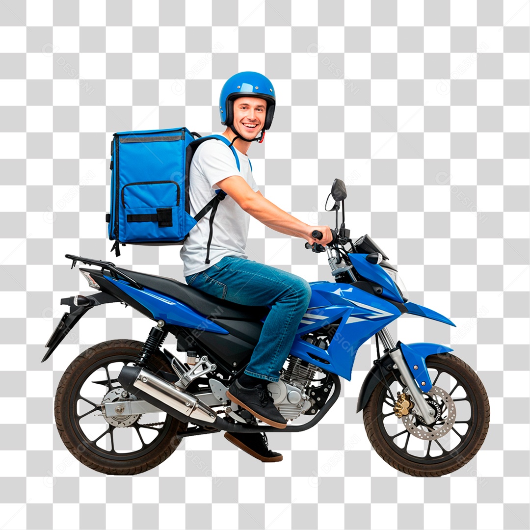 Homem de Moto PNG Transparente