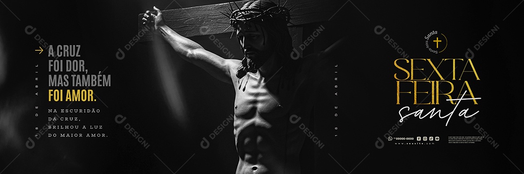 Carrossel Semana Santa 13 de Abril Social Media PSD Editável