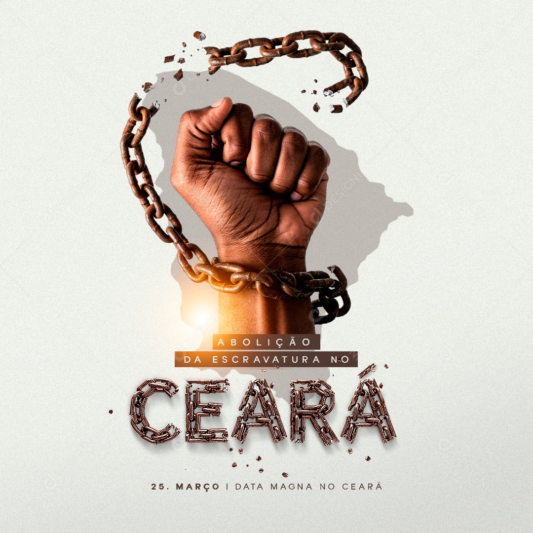 Dia da Abolição da Escravatura 25 de Março Social Media PSD Editável