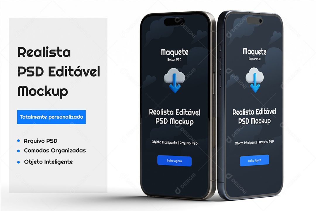 Mockup de Smartphones PSD Editável