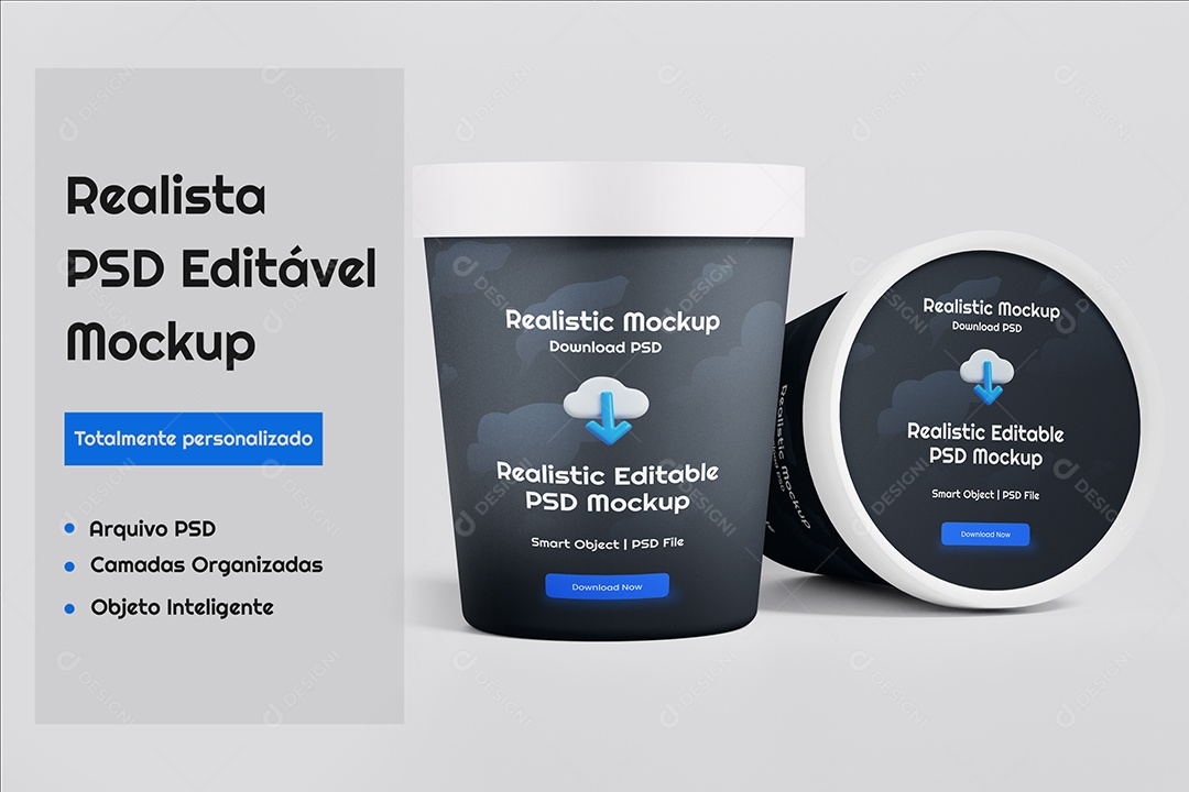 Mockup de Copos PSD Editável