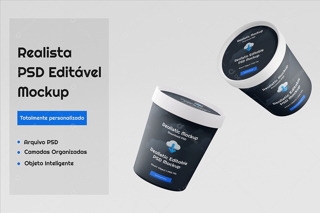 Mockup de Copos PSD Editável