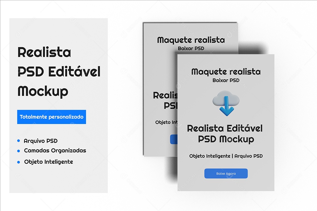 Folhetos Mockup PSD Editável