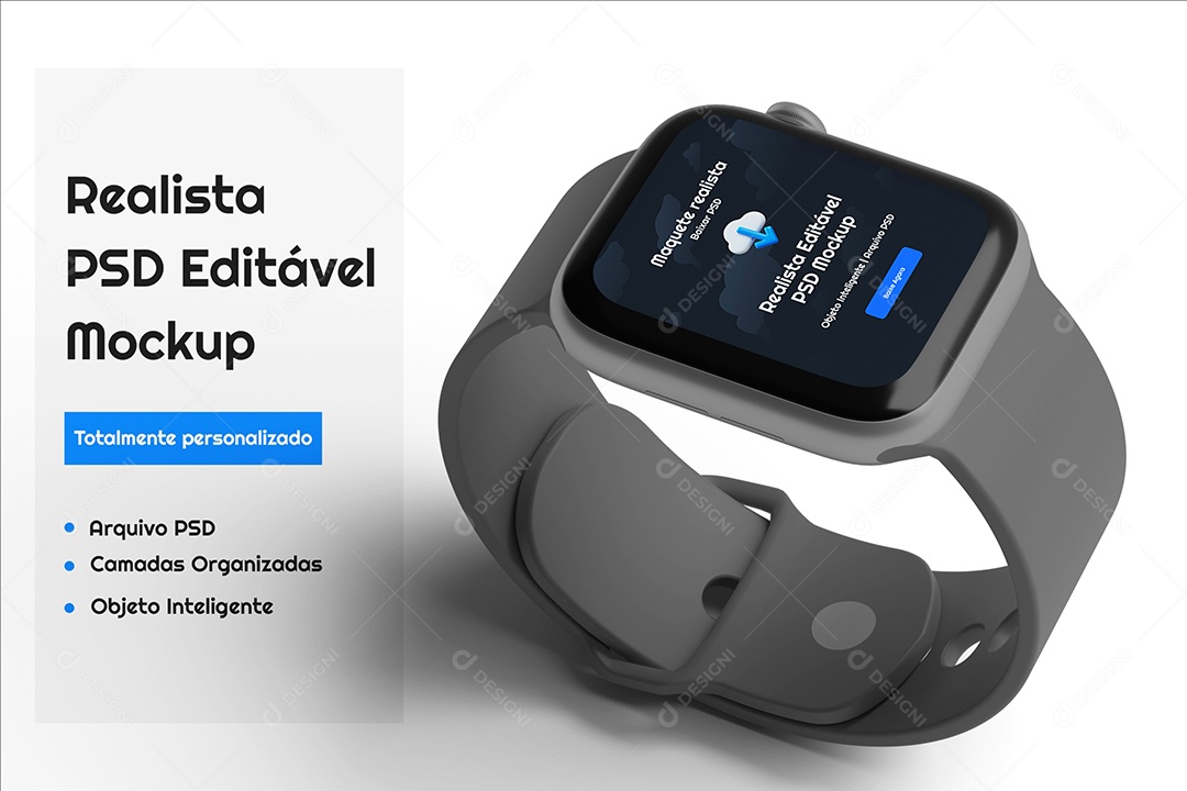 Smartwatch Relógio Mockup PSD Editável