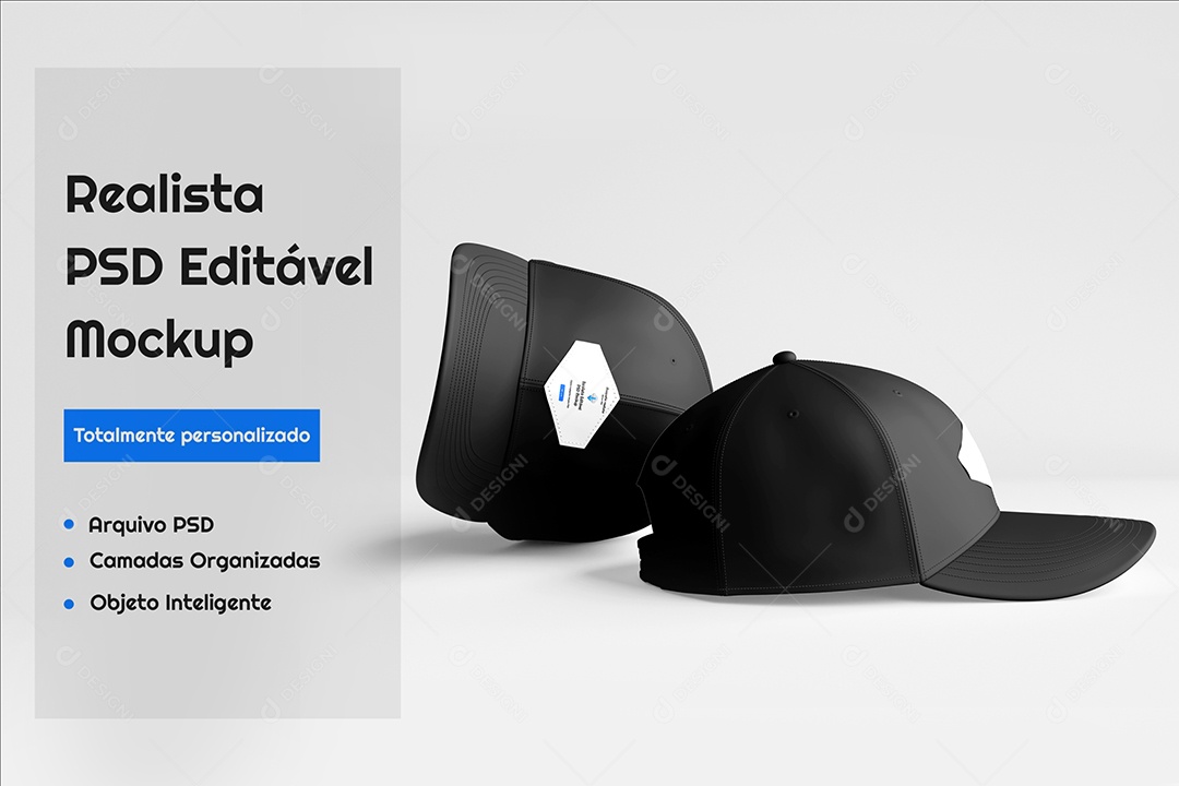 Mockup de Bonés PSD Editável