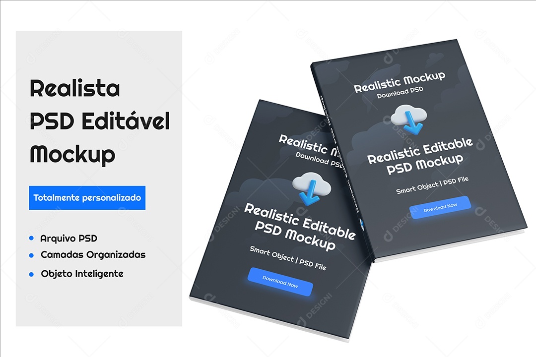 Mockup Capa de Livro PSD Editável