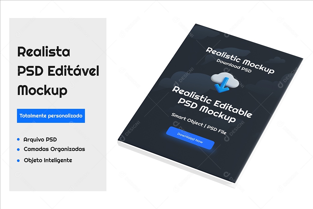 Mockup Capa de Livro PSD Editável