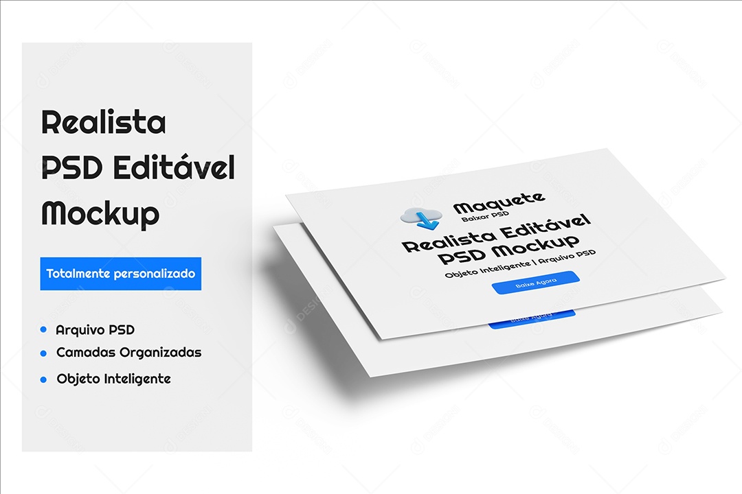Certificado Mockup PSD Editável
