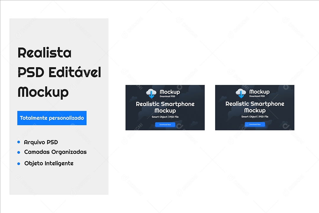Mockup Carões de visita PSD Editável