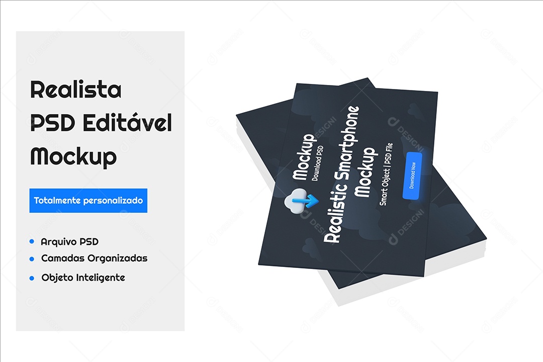 Mockup Cartões de Visita PSD Editável