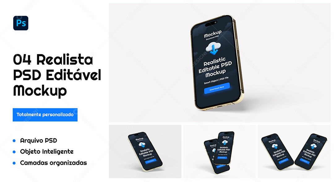 Mockup de Smartphone PSD Editável
