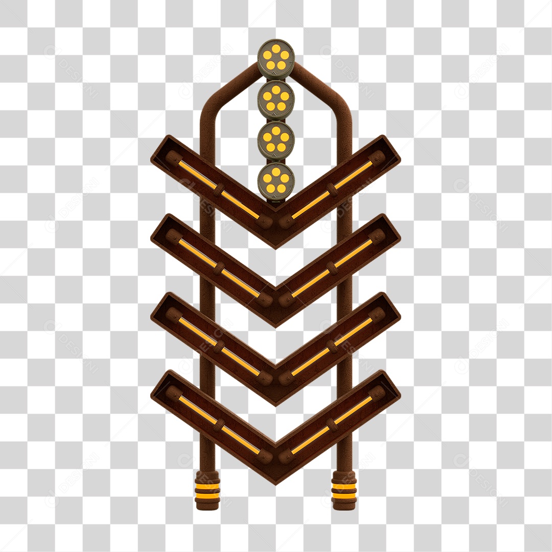 Placa Seta com Neon PNG Transparente