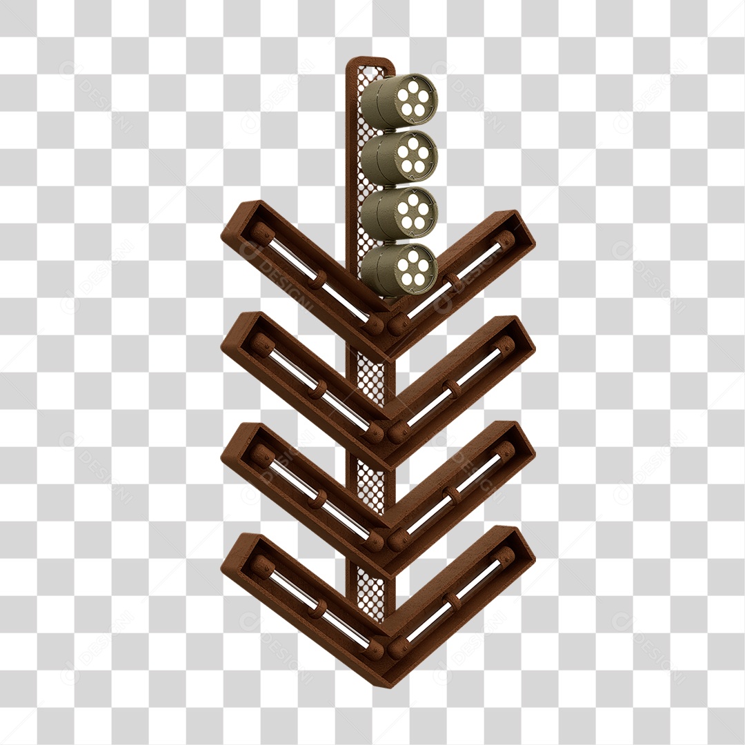 Placa Seta com Neon PNG Transparente