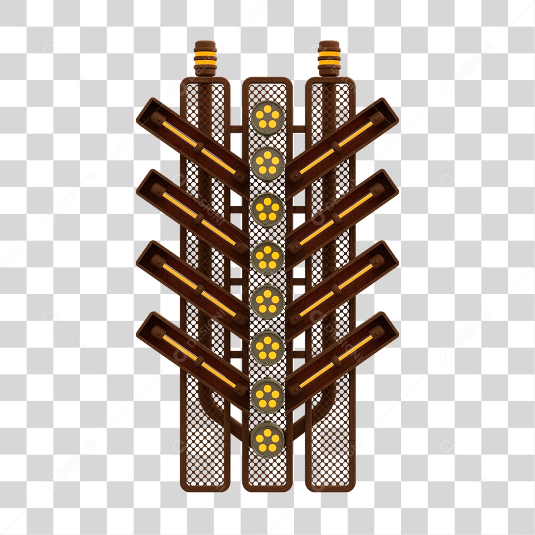 Placa Seta com Neon PNG Transparente