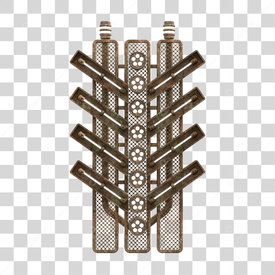 Placa Seta com Neon PNG Transparente