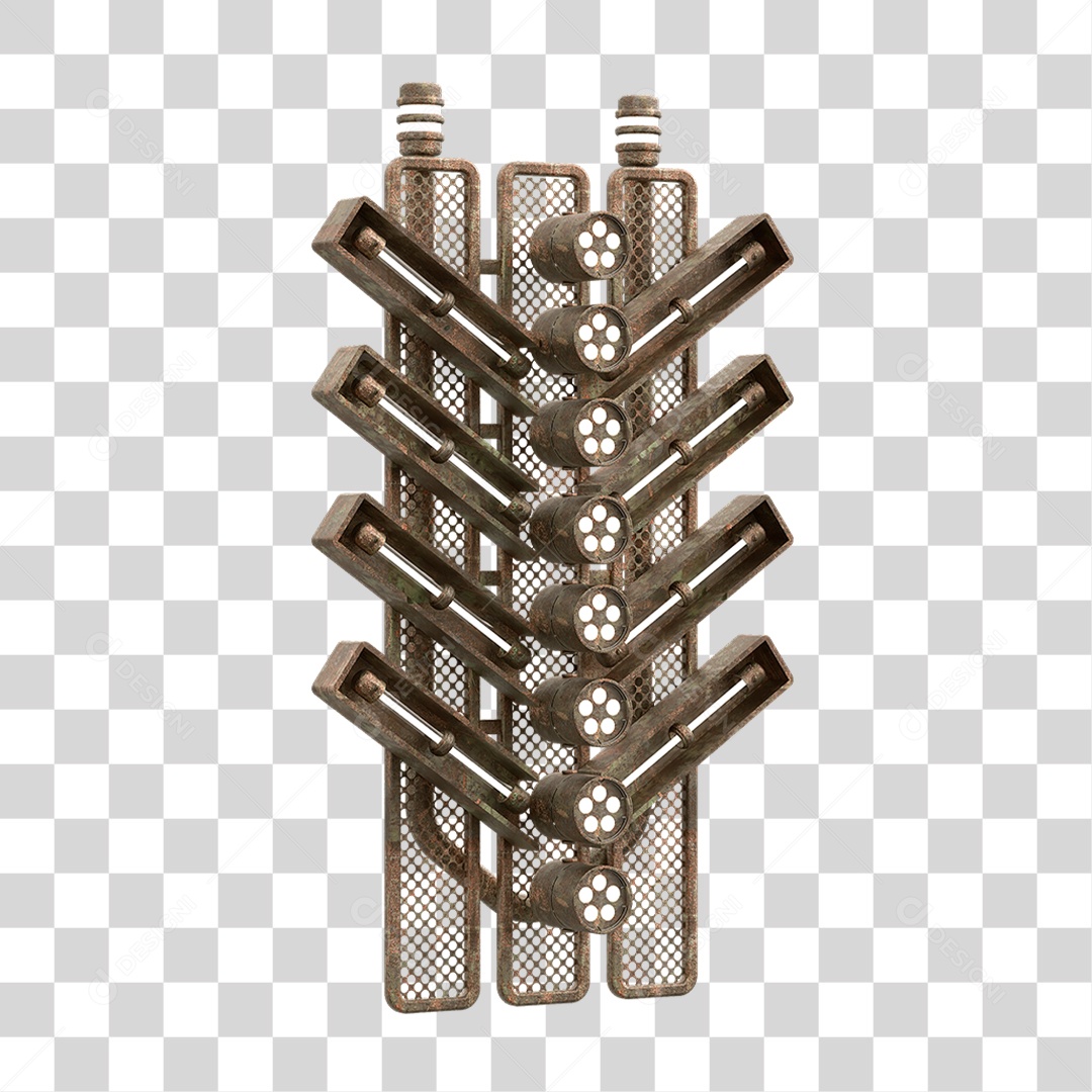 Placa Seta com Neon PNG Transparente