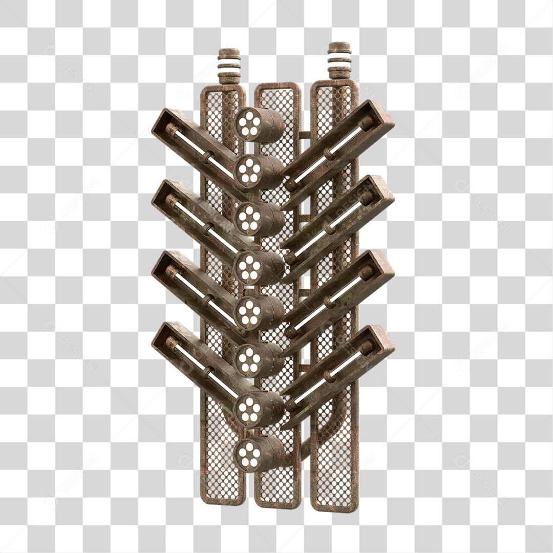 Placa Seta com Neon PNG Transparente