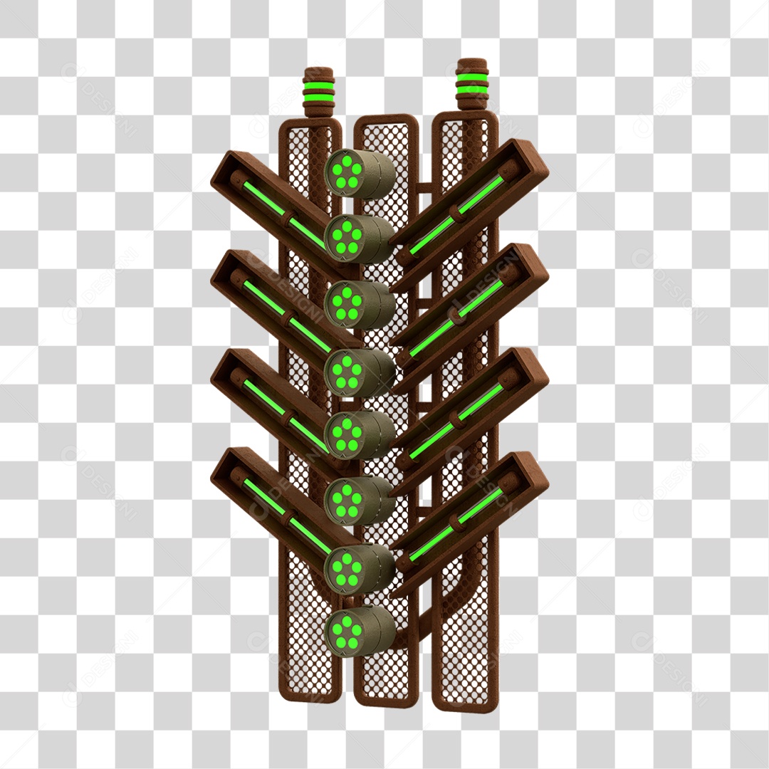 Placa Seta com Neon PNG Transparente