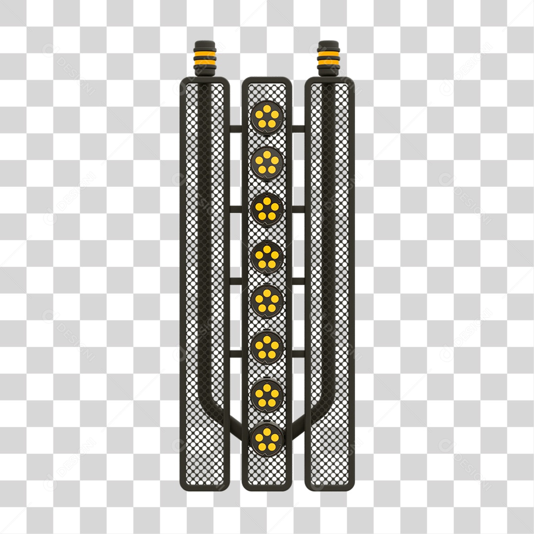 Placa Seta com Neon PNG Transparente