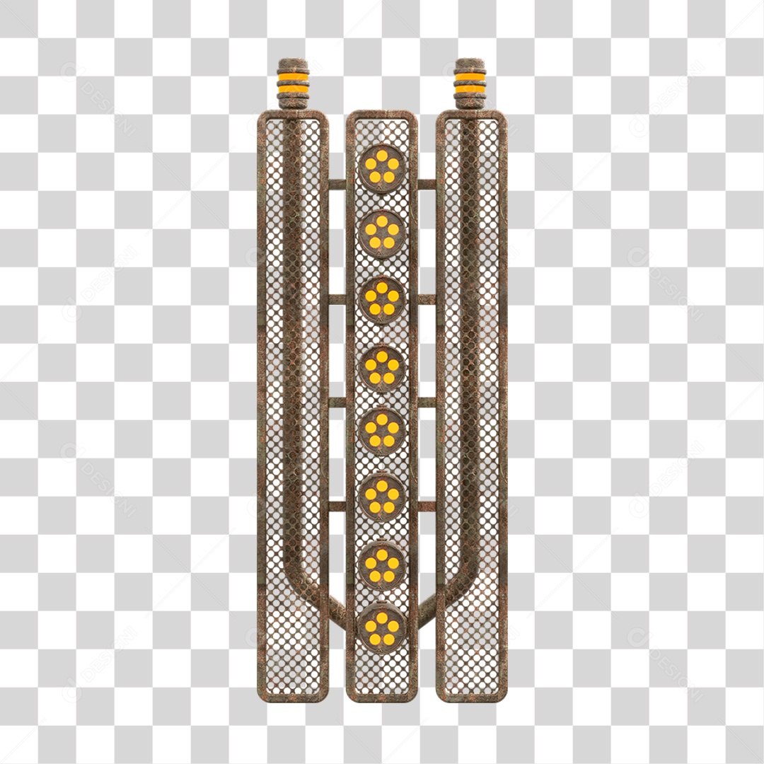 Placa Seta com Neon PNG Transparente