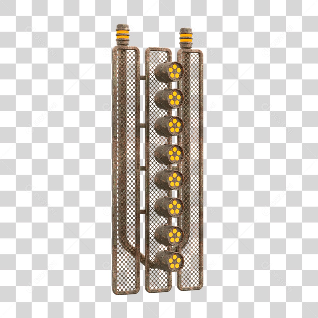 Placa Seta com Neon PNG Transparente