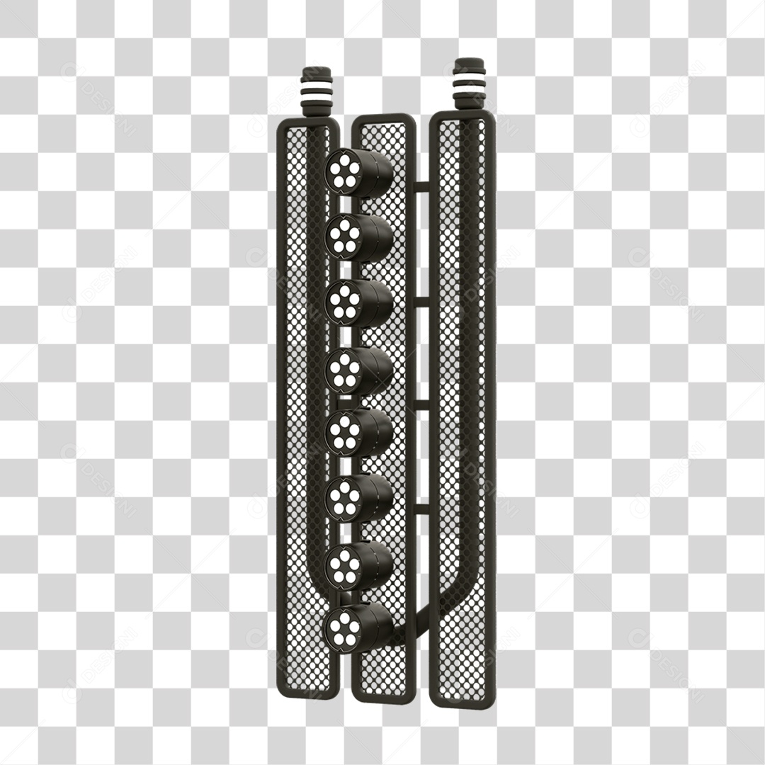 Placa Seta com Neon PNG Transparente