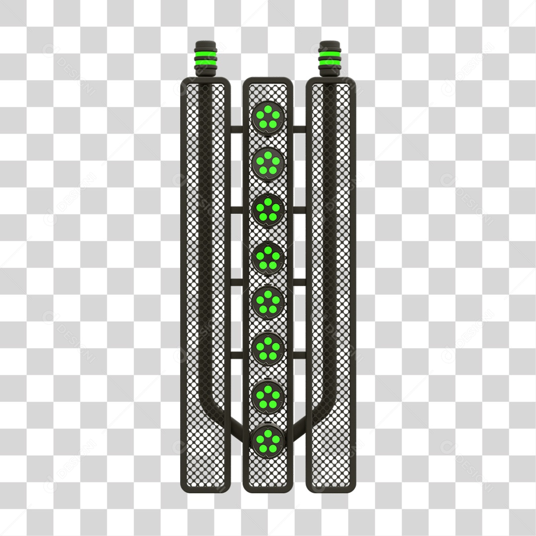 Placa Seta com Neon PNG Transparente