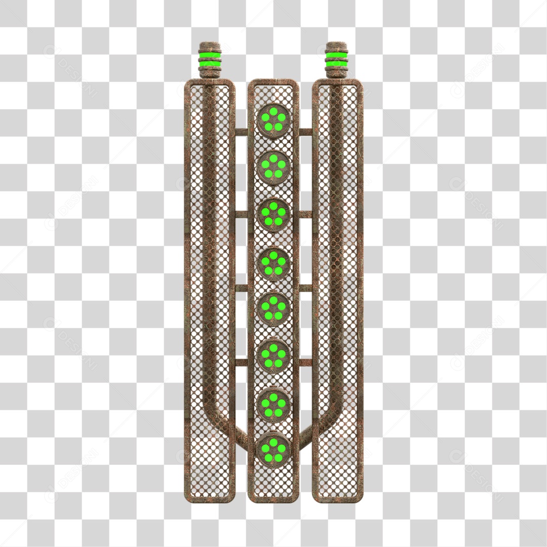 Placa Seta com Neon PNG Transparente