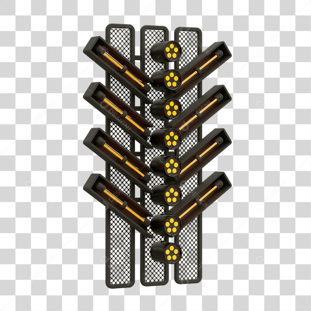 Placa Seta com Neon PNG Transparente