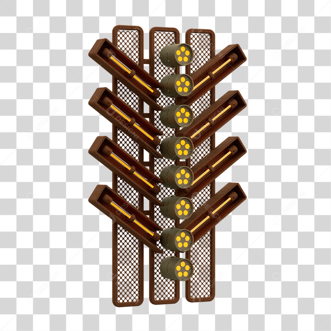 Placa Seta com Neon PNG Transparente