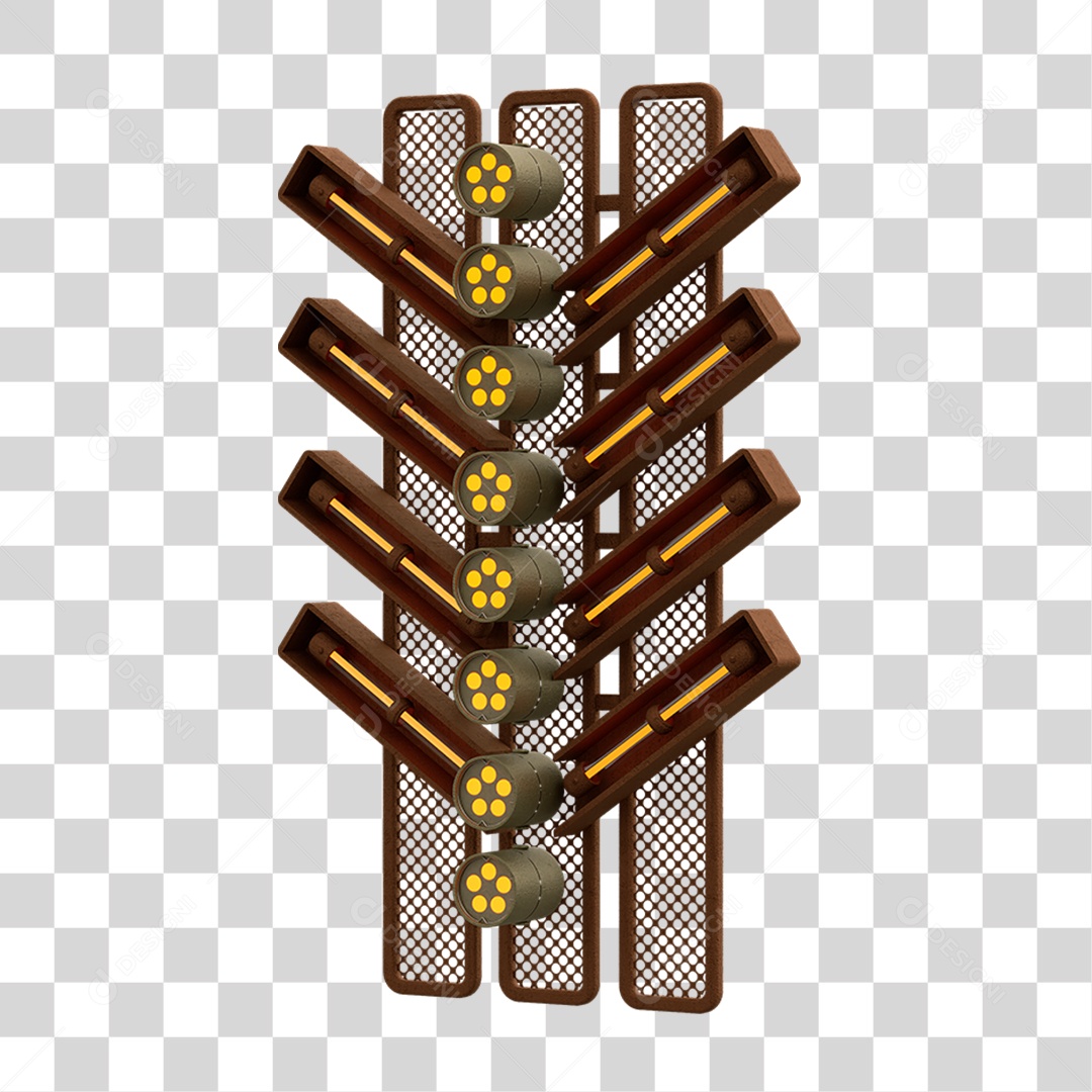 Placa Seta com Neon PNG Transparente