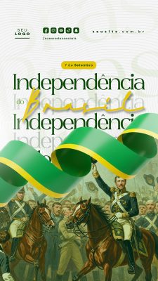 Story Dia da Independência do Brasil 07 de Setembro Social Media PSD Editável
