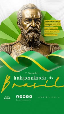 Story Dia da Independência do Brasil 07 de Setembro Social Media PSD Editável