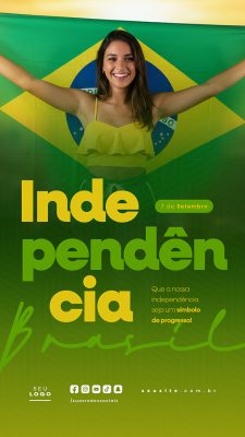 Story Dia da Independência do Brasil 07 de Setembro Social Media PSD Editável