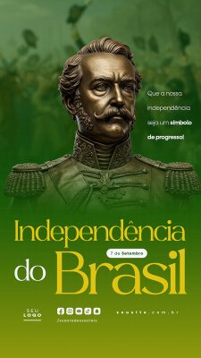 Story Dia da Independência do Brasil 07 de Setembro Social Media PSD Editável
