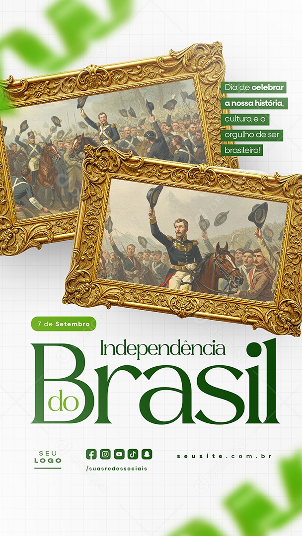 Story Dia da Independência do Brasil 07 de Setembro Social Media PSD Editável