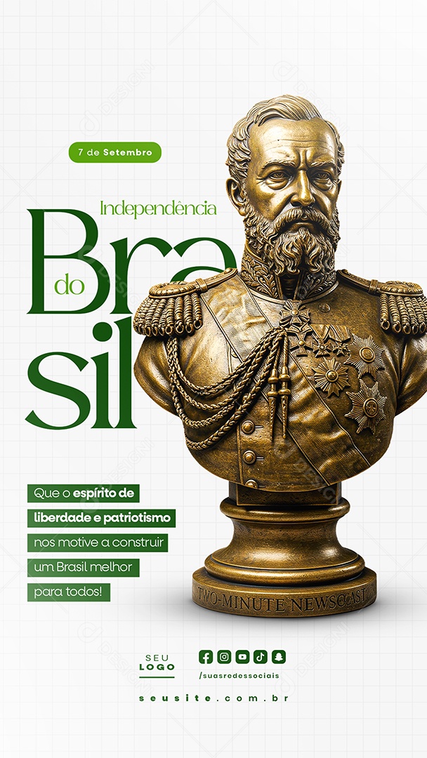 Story Dia da Independência do Brasil 07 de Setembro Social Media PSD Editável
